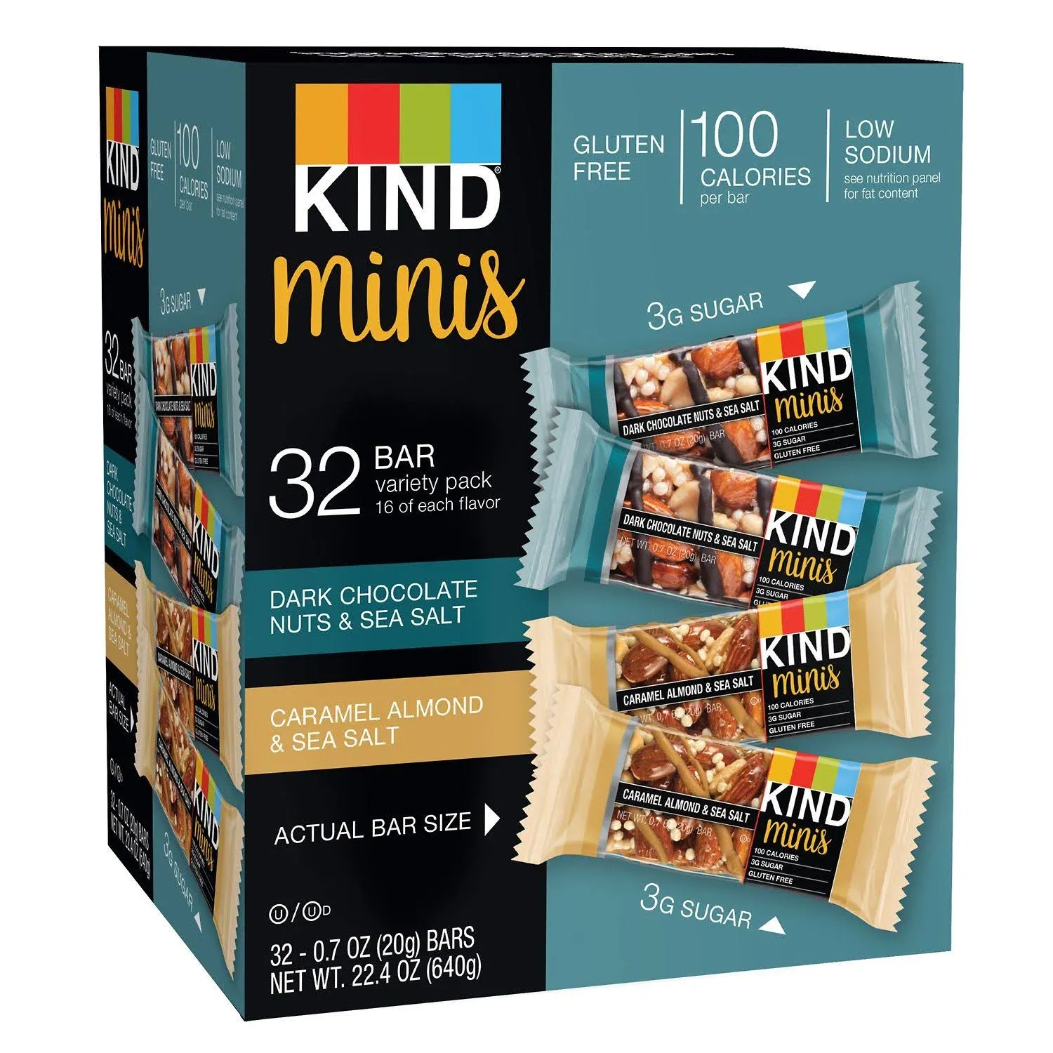 Kind Snacks Minis Variety Pack 32 Count. 0.7 ounces.