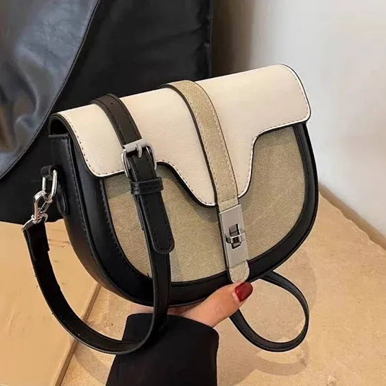 Yaopeing Saddle Shoulder Bags for Women,Trendy Saddle Purse Mini Crossbody Bag,PU Leather Clutch Purses Satchel Handbags