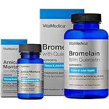 VitaMedica | Arnica Montana 30X and Bromelain with Quercetin Bundle | Arnica Montana | Bromelain | Quercetin | Recovery Bundle | Plant Based | Made in USA