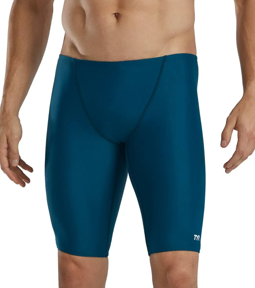 TYR TYReco Men's Solid Jammer Navy 34