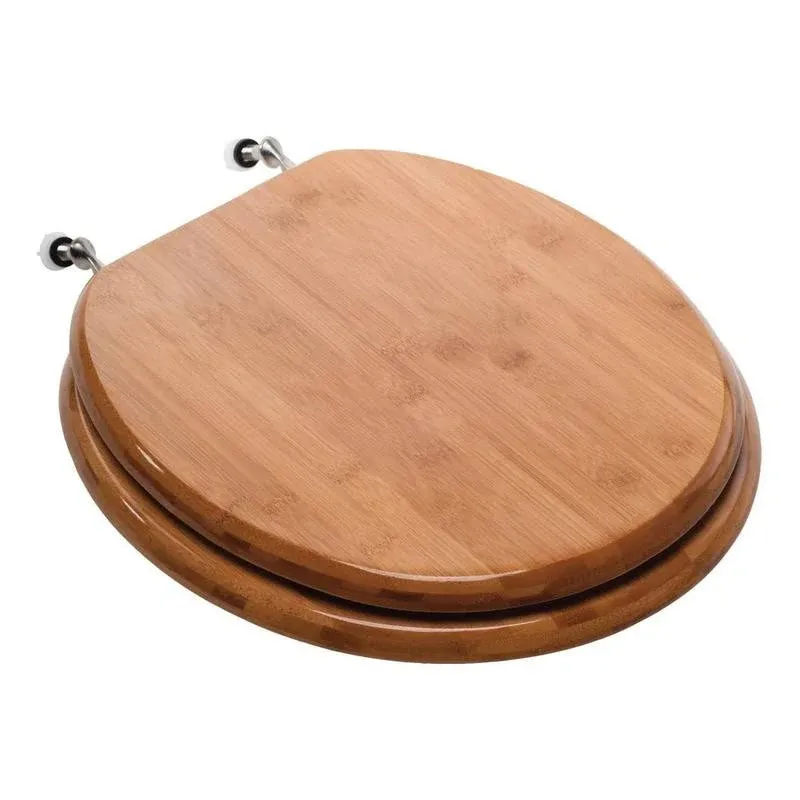 Comfort Seats C3B2R220BN Toilet Seat Round Rattan Bamboo