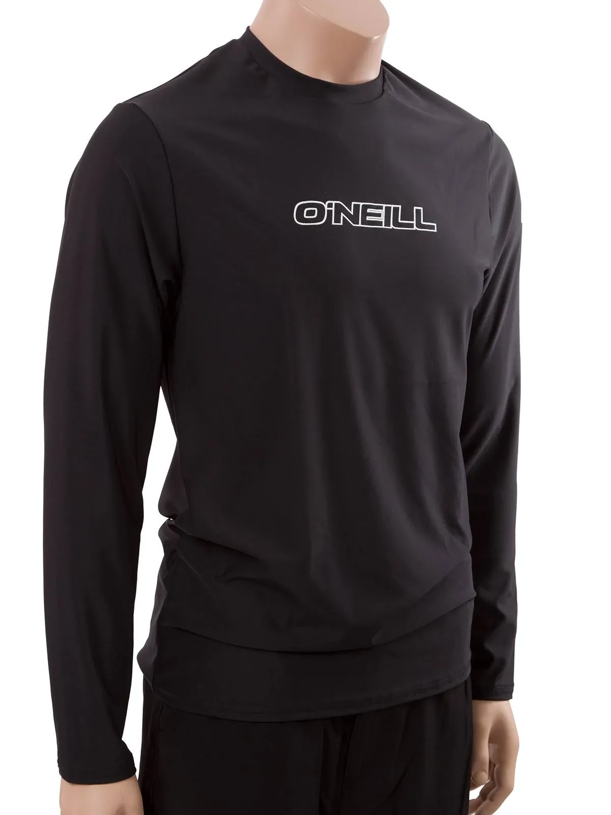 O'Neill Men's Basic Skins 50+ Long Sleeve Sun Shirt, Black