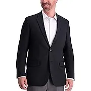 Haggar Blazer de gabardina de ajuste clásico The Active Series para hombre