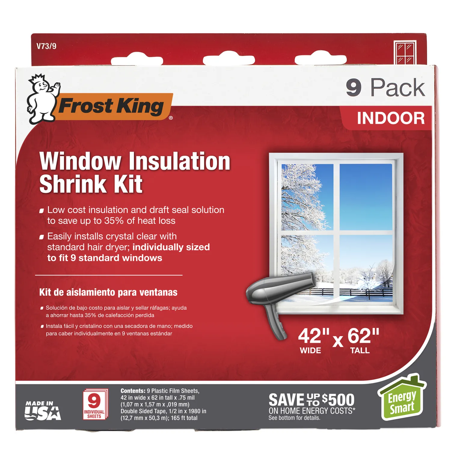 Frost King Indoor Shrink Window Kit