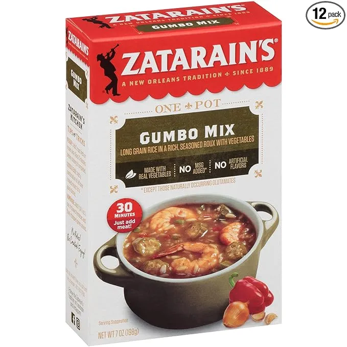 Zatarain's Gumbo Mix, 7 oz (Pack of 12)