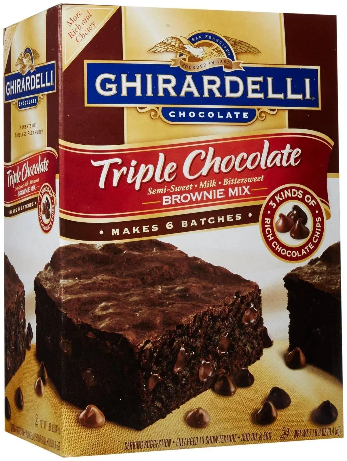 Ghirardelli Triple Chocolate Brownie Mix