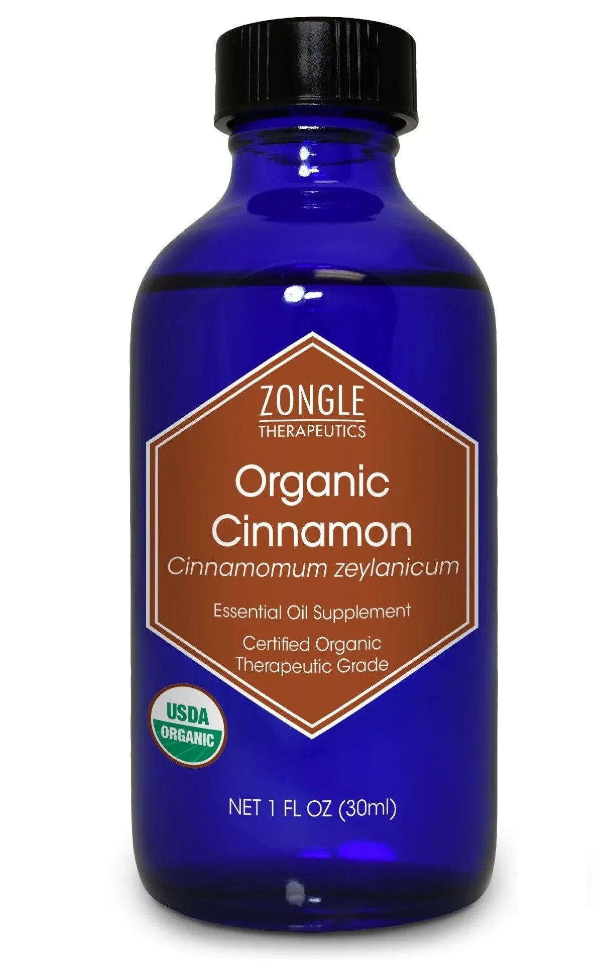 Zongle Therapeutics Organic Cinnamon Essential Oil Food Grade for Candy Cooking Baking 100% Pure