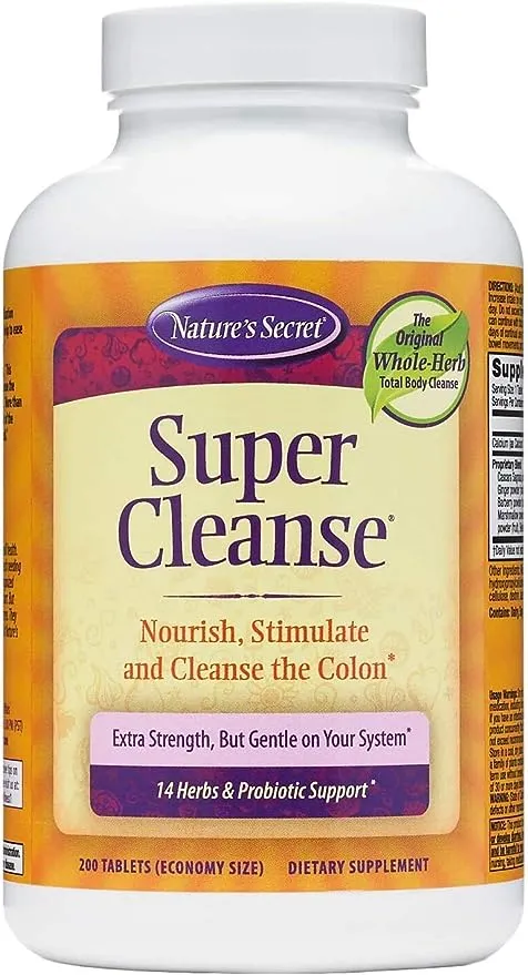 Nature's Secret - Super Cleanse, 200 tablets