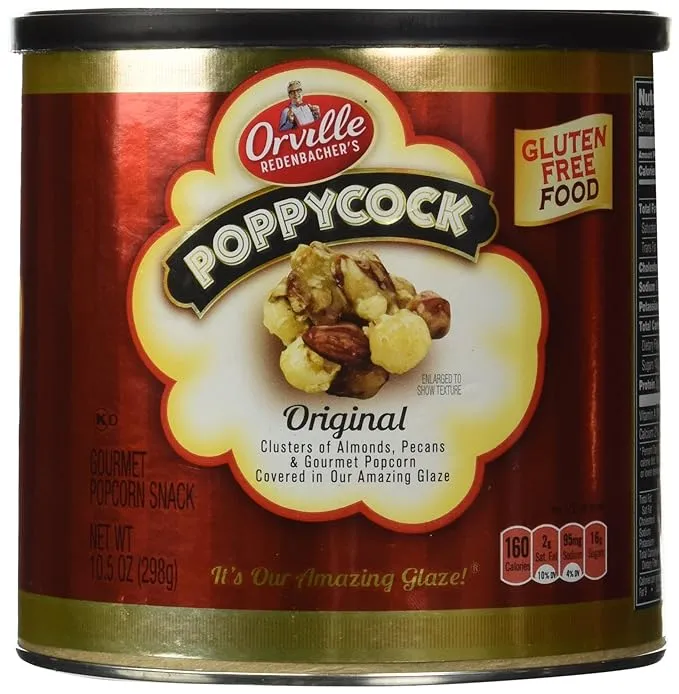 Orville Redenbacher's Poppycock Popcorn snack, Original - 10.5 oz Canister