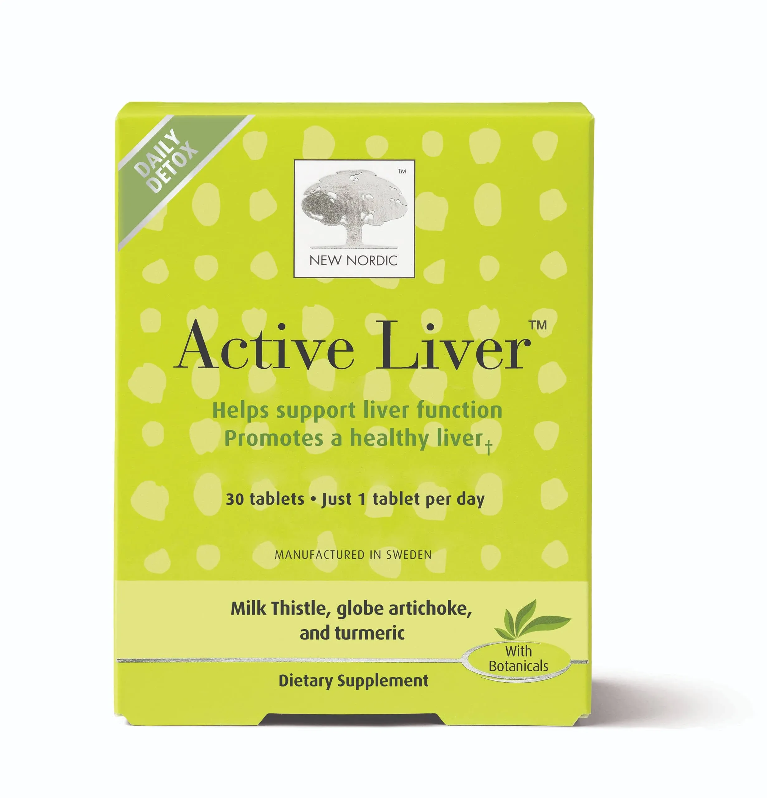 New Nordic Active Liver -Daily Detox & Repair Supplement- 30 Vegan Tablets