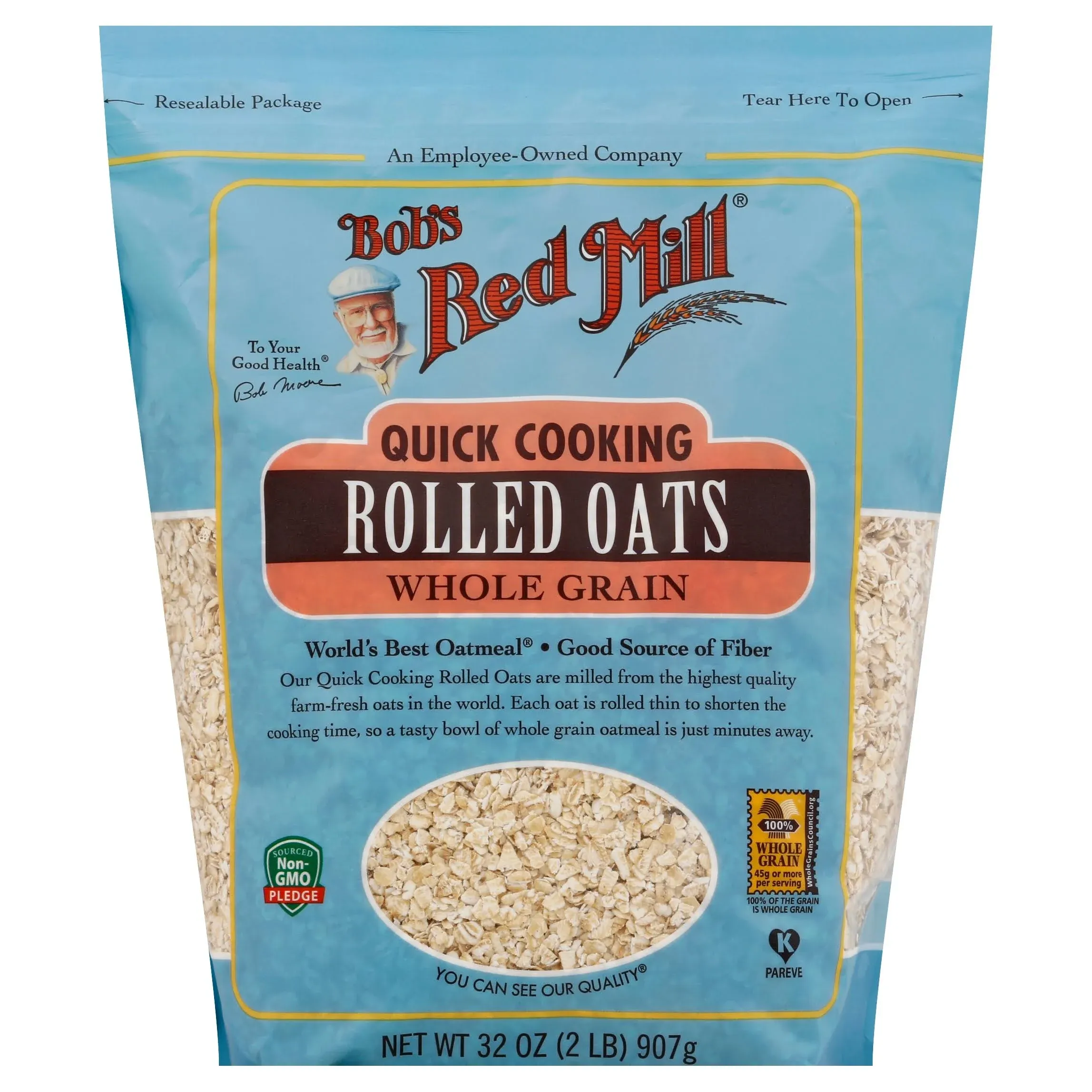 Bob's Red Mill Quick Cooking Rolled Oats, 32 Ounce