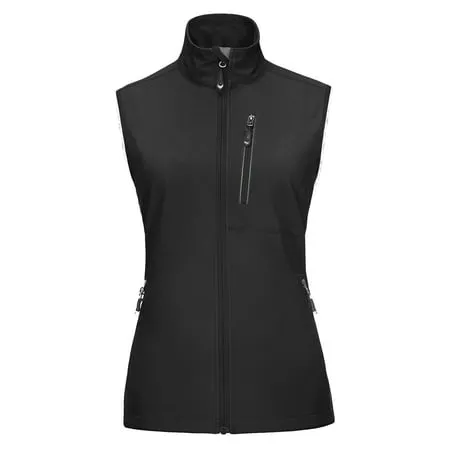 33,000ft Women's Lightweight Running Vest Outerwear with Pockets, Windproof Sleeveless Jacket for Golf Hiking Travel