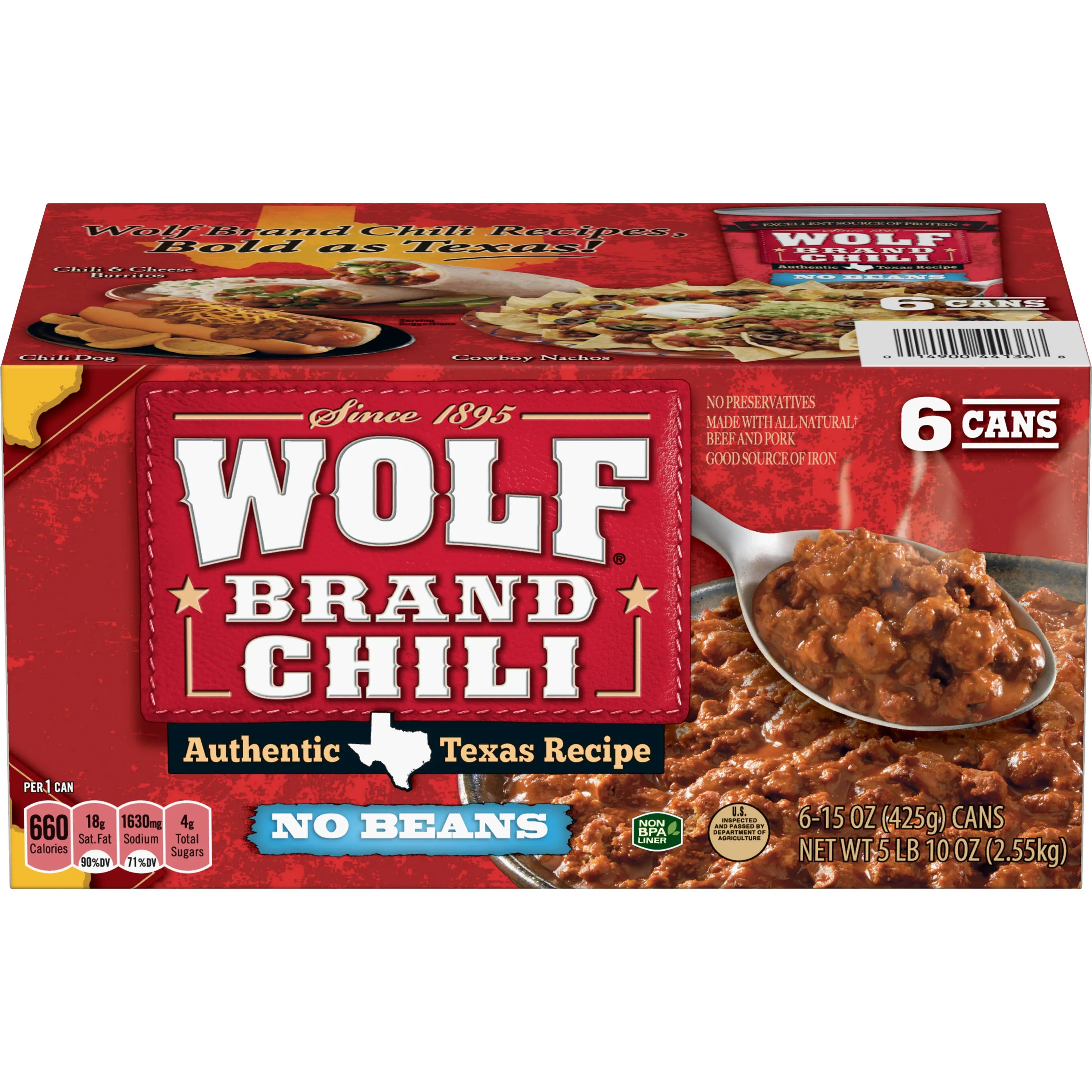 Wolf Brand Chili No Beans Chili Without Beans 24 oz