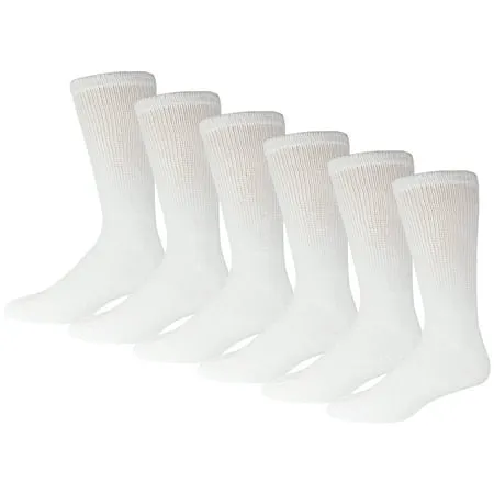 Brooklyn Socks 12 Pairs Diabetic Neuropathy Cotton Crew Socks