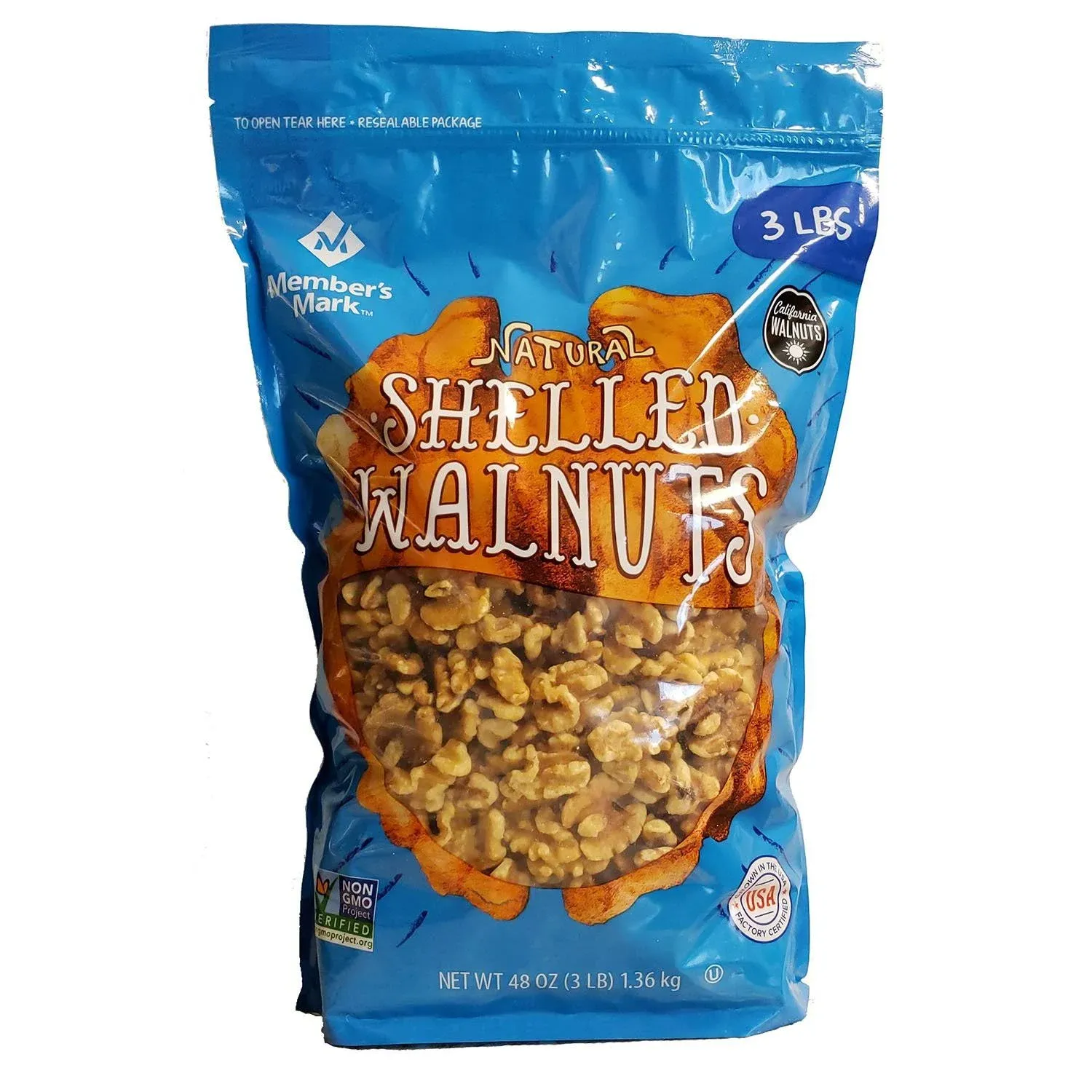 Member's Mark Natural Shelled Walnuts - 48 oz