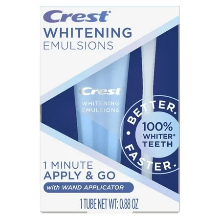 Crest Whitening Emulsions Leave-On Teeth Whitening Gel Pen Kit, 0.88 Oz (25 G)