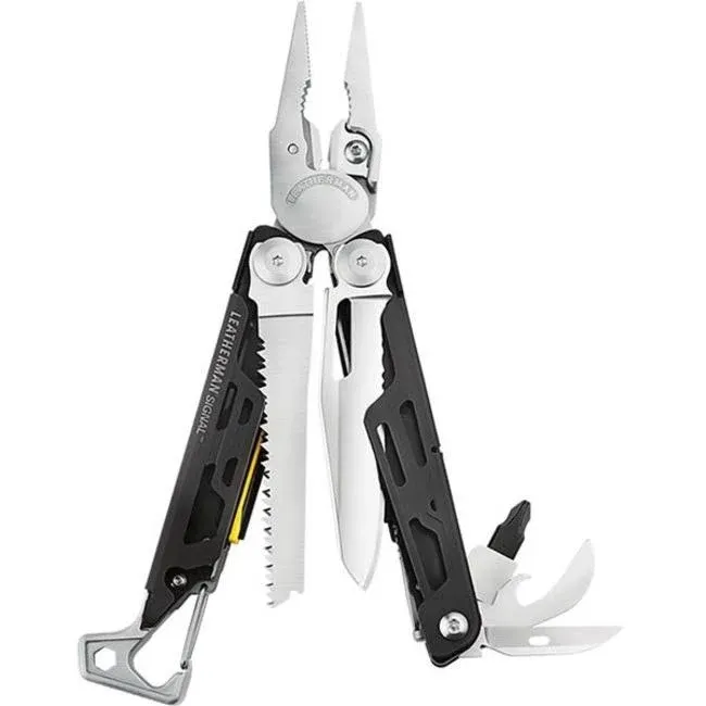 LEATHERMAN, Signal, 19-in-1 Multi-tool for Outdoors, Camping, Hiking, Fishing, Survival, Durable & Lightweight EDC, Made in the USA, Topographical Print