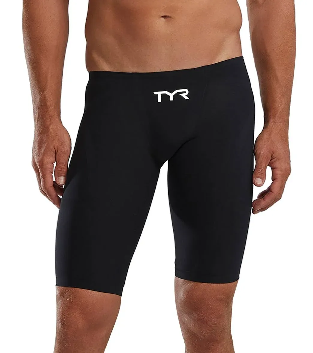 TYR Men's Venzo Jammer Tech Suit Swimsuit - Onyx - Swimoutlet.com