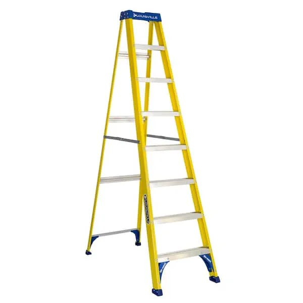 Louisville 8' Fiberglass Step Ladder - 250 lb Cap. - FS2008