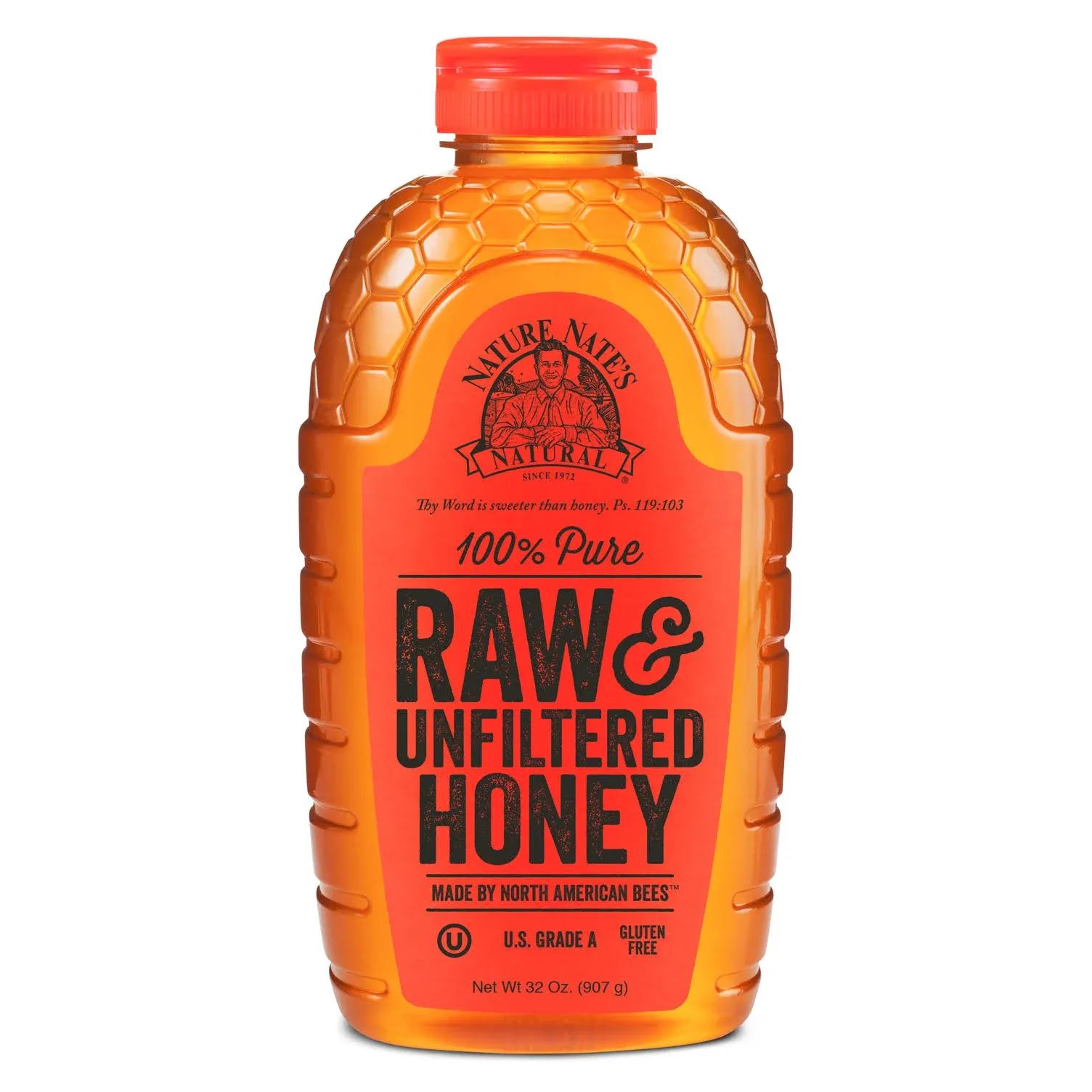 Nature Nate's Honey Co. Honey, Raw & Unfiltered, 100% Pure - 32 oz