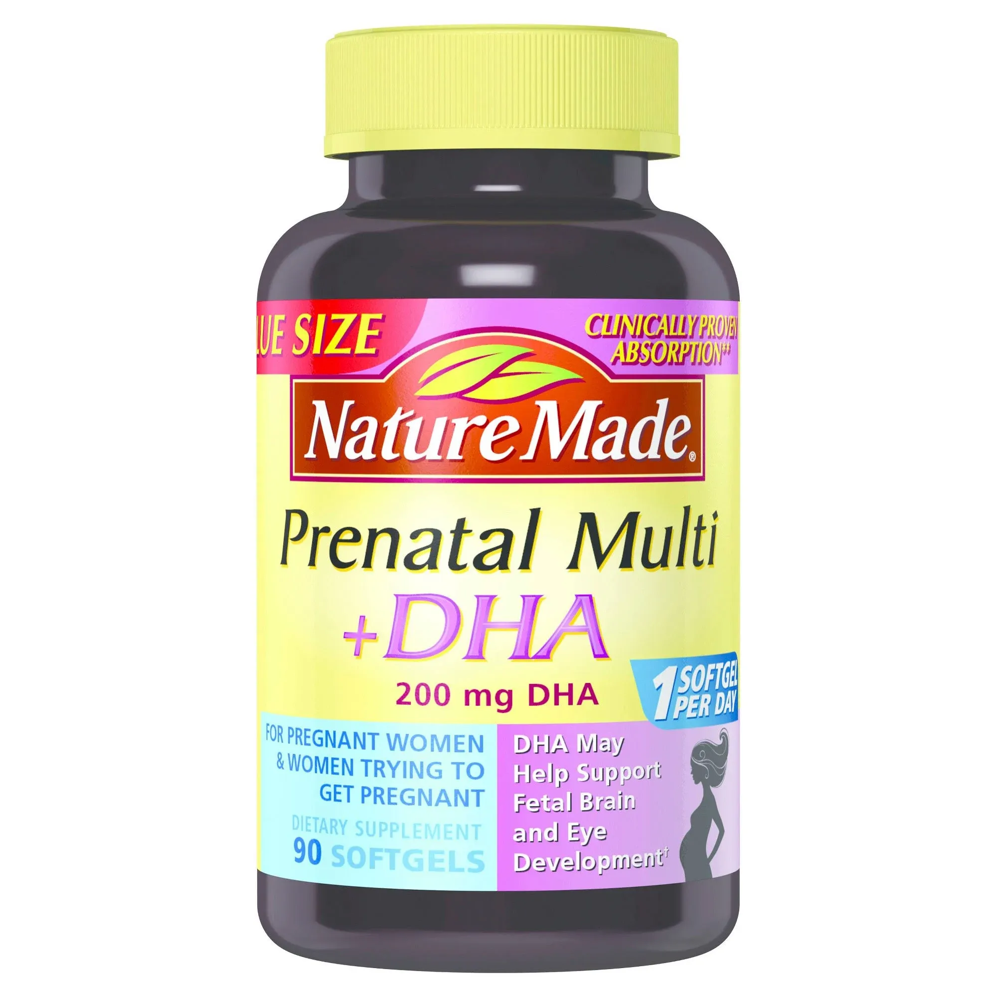 Nature Made Prenatal Multi + DHA - 90 Softgels