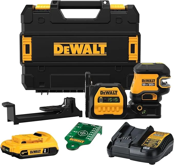 DeWalt DCLE34520G 20V MAX* 5 Spot Green Line Laser