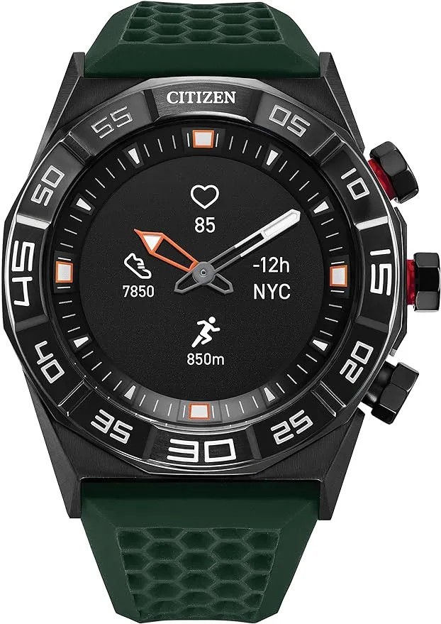 Citizen CZ Smart Gen 1 Hybrid smartwatch 44mm, Continuous Heart Rate Tracking, Fitness Activity, Golf App, Displays Notifications and Messages, Bluetooth Connection, 15 Day Battery Life