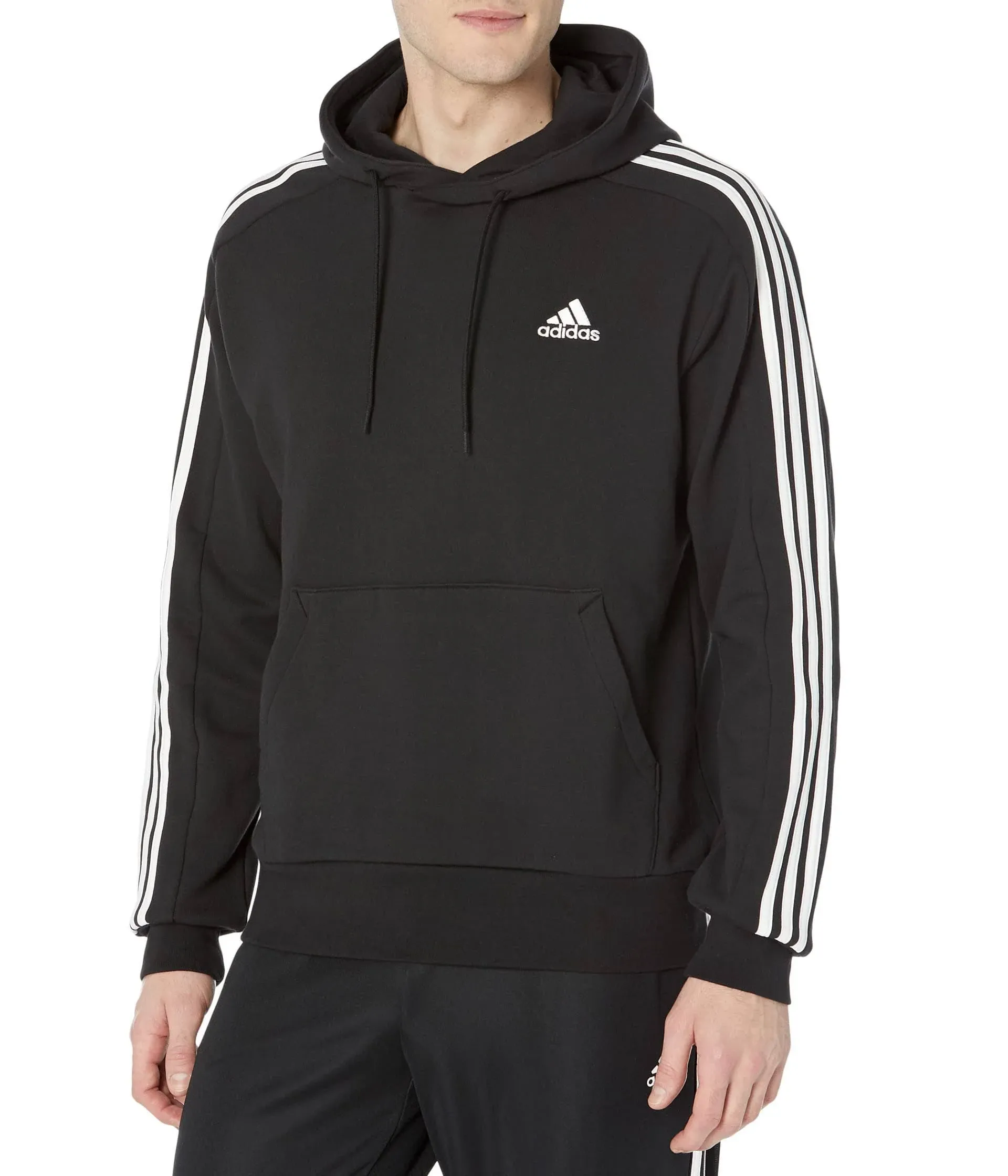 Essentials 3-Stripes Full-Zip Fleece Hoodie