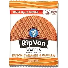 Rip Van Low Sugar Dutch Caramel & Vanilla Wafels-1.16 oz.-12/Box-4/Case