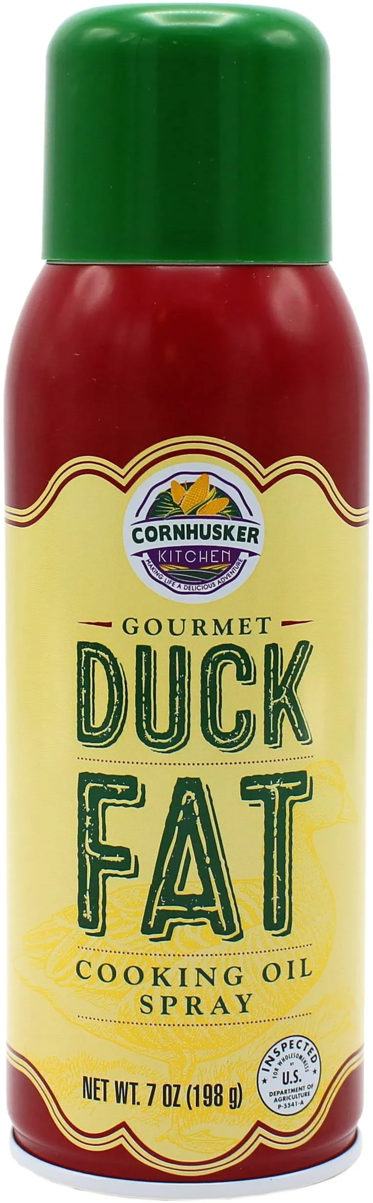 Cornhusker Kitchen Gourmet Duck Fat Spray Cooking Oil - All-Natural Spray Oil -