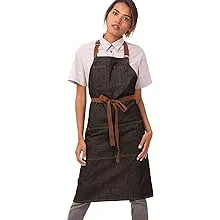 Chef Works Unisex Memphis Bib Apron, Black, One SizeChef Works Unisex Memphis Bib Apron, Black, One Size