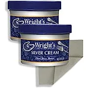 Wright's Silver Cleaner and Polish Cream - 8 Ounce with Polishing Cloth