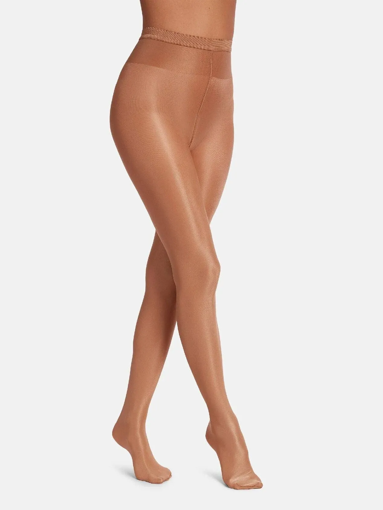 Wolford Neon 40 Denier Tights For Women Semi-Sheer High-Gloss Pantyhose with Soft Elastic Waistband Invisible Reinforced Toe