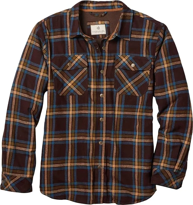 Legendary Whitetails Men's Archer Thermal Lined Flannel Shirt Jacket Prairie ...