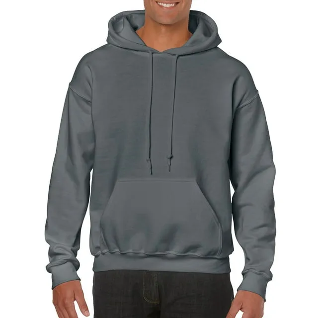 Gildan Men's Heavy Blend Fleece Hooded Sweatshirt, Size: 2XL, Gray