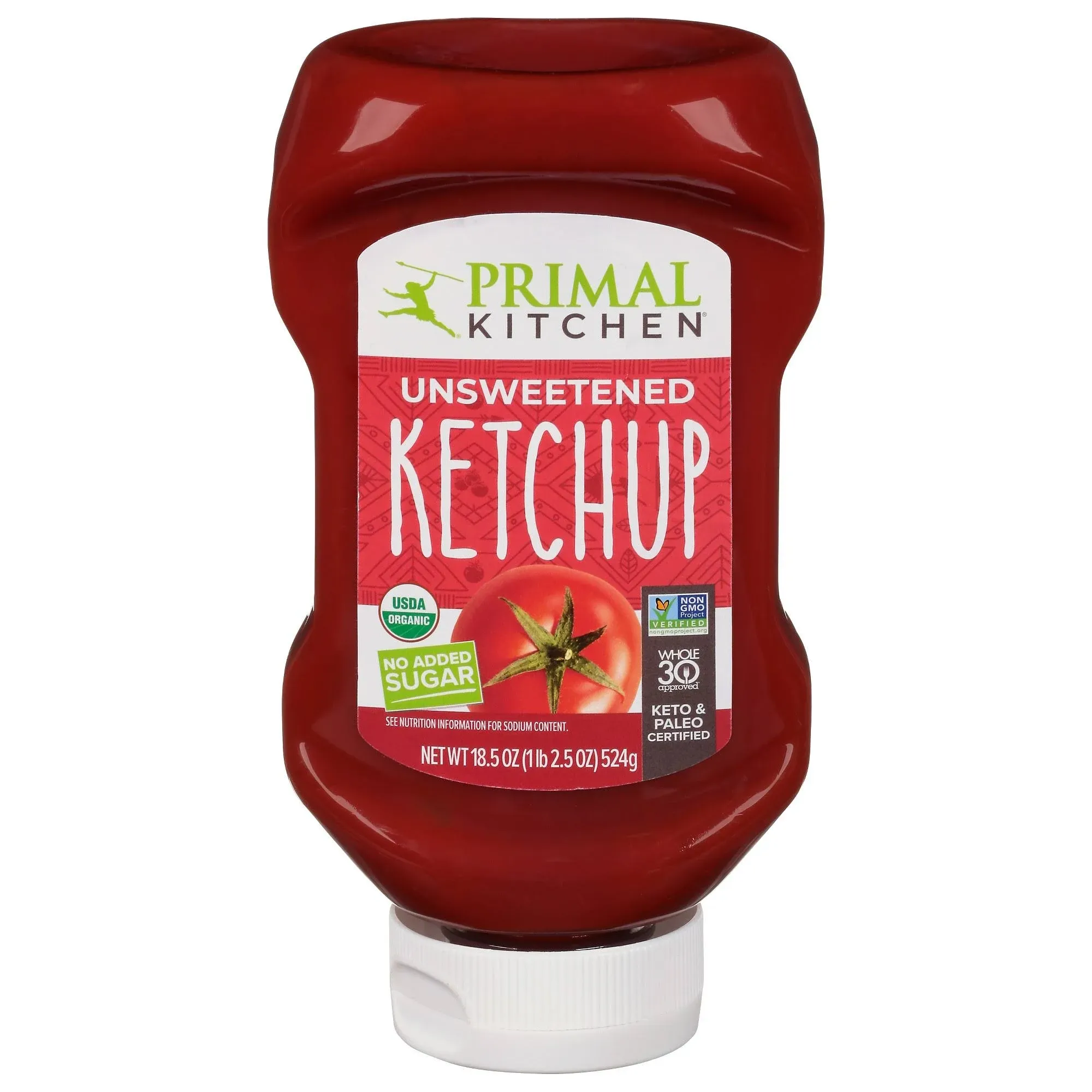 Primal Kitchen Unsweetened Ketchup, 18.5 oz