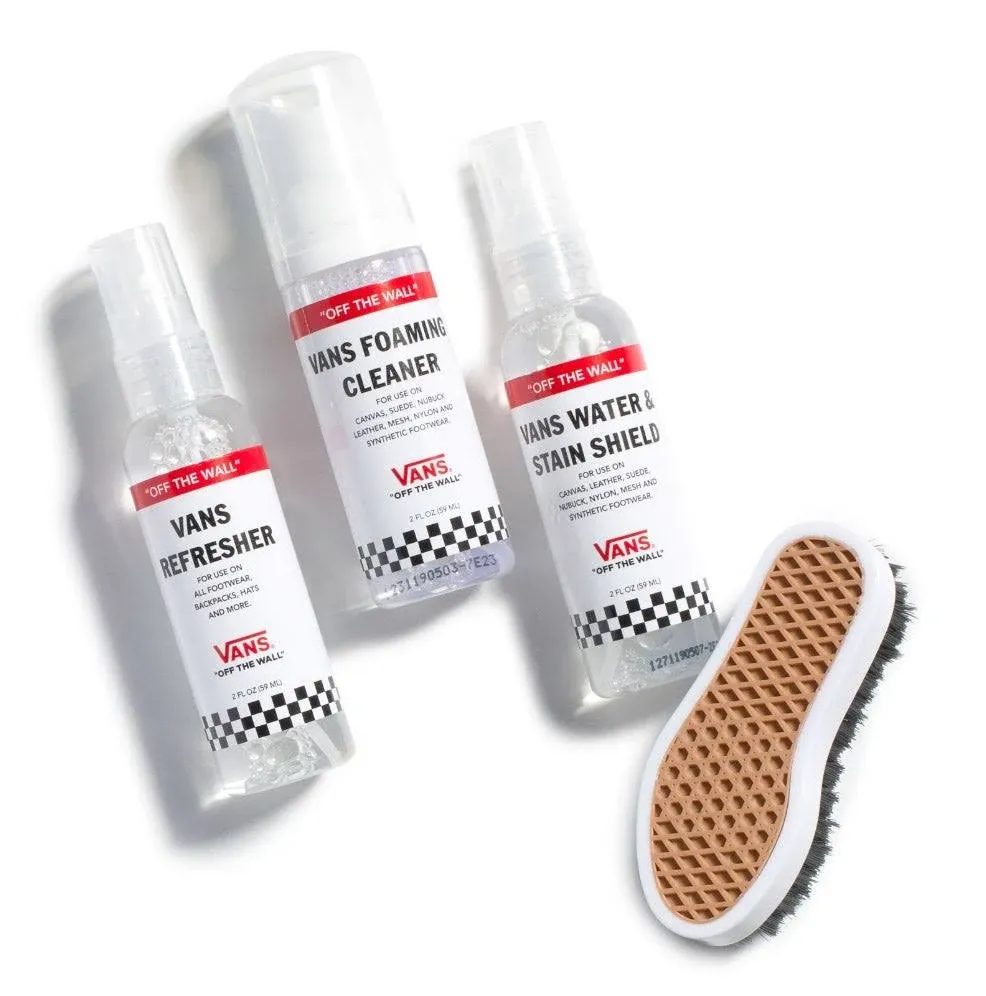 Vans Unisex Shoe Care Travel Kit - White