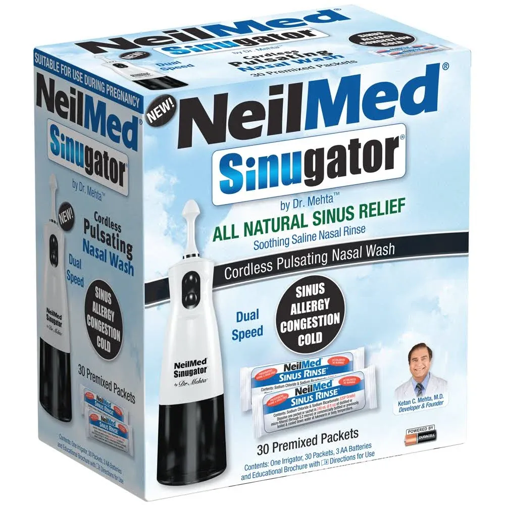 NeilMed Sinugator Cordless Pulsating Nasal Wash