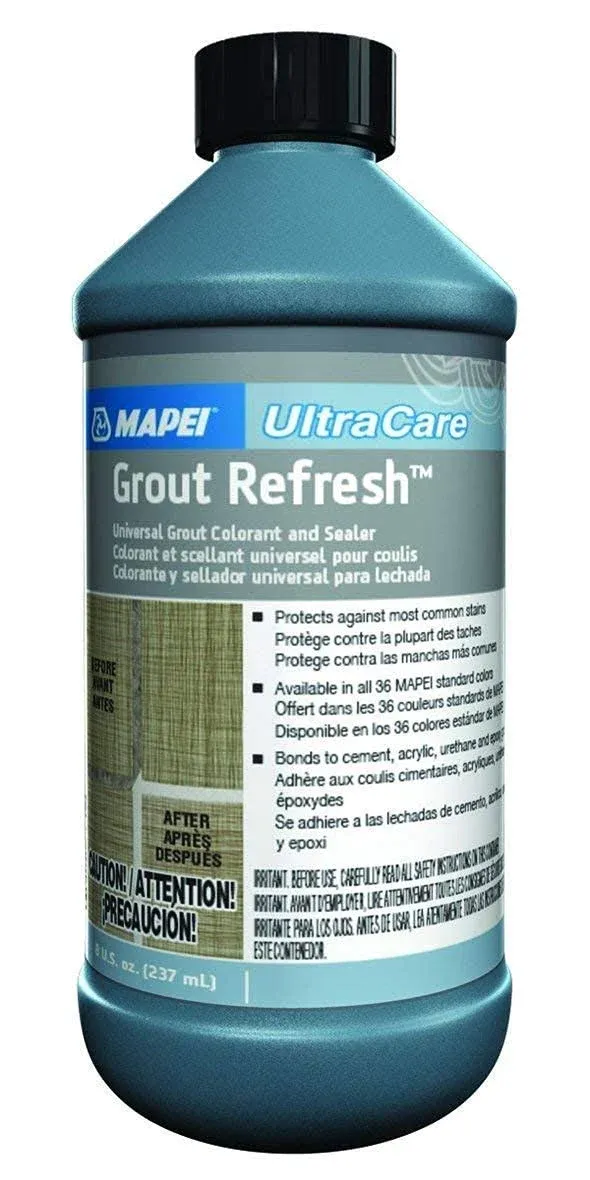 Grout Refresh Colorant and Sealer: Grout Paint and Sealant - 8 Ounce Bottle, ...