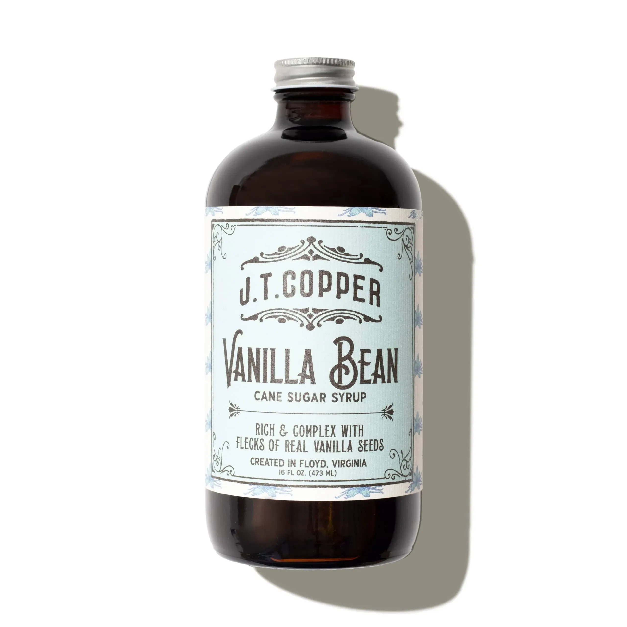 JT Copper, Vanilla Bean Syrup, 16oz Bottle