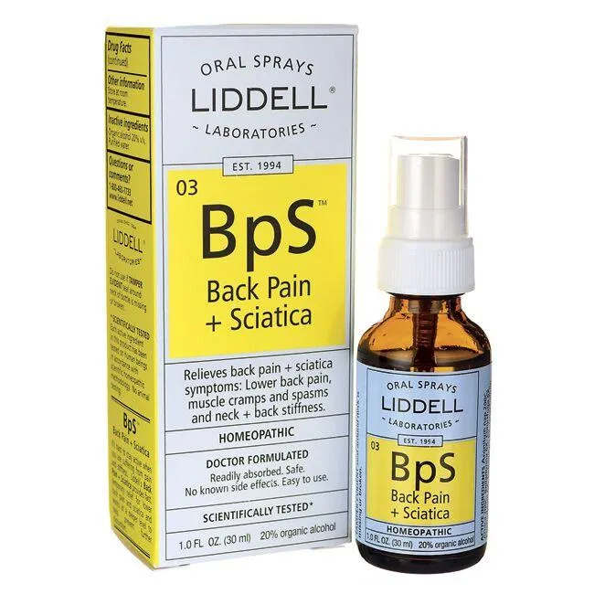 Liddell Homeopathic Back Pain Sciatica - 1 fl oz