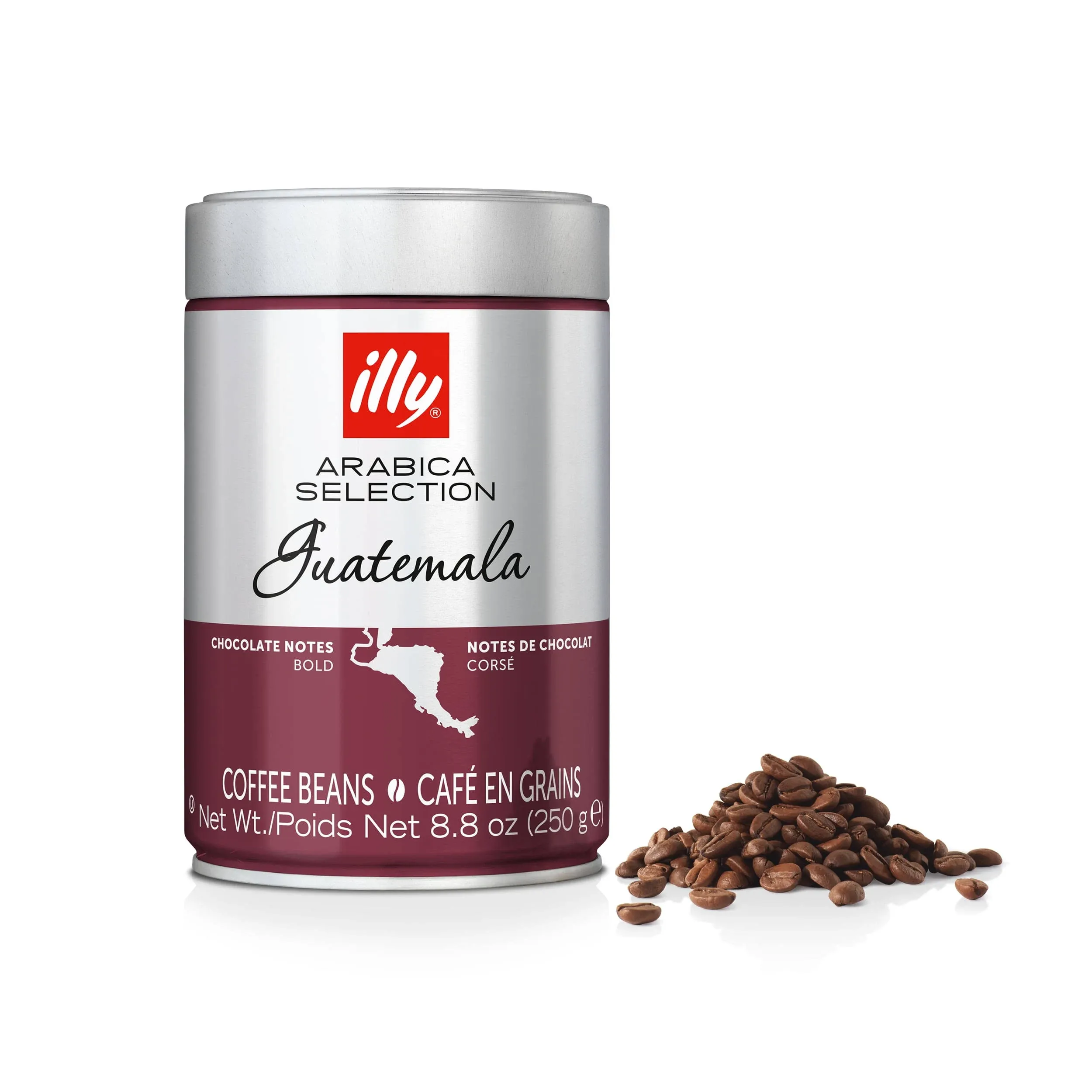 illy Coffee, Arabica Selection Whole Bean India, Single Origin, 100% Arabica Coffee, All-Natural, No Preservatives, 250g (Pack of 1)