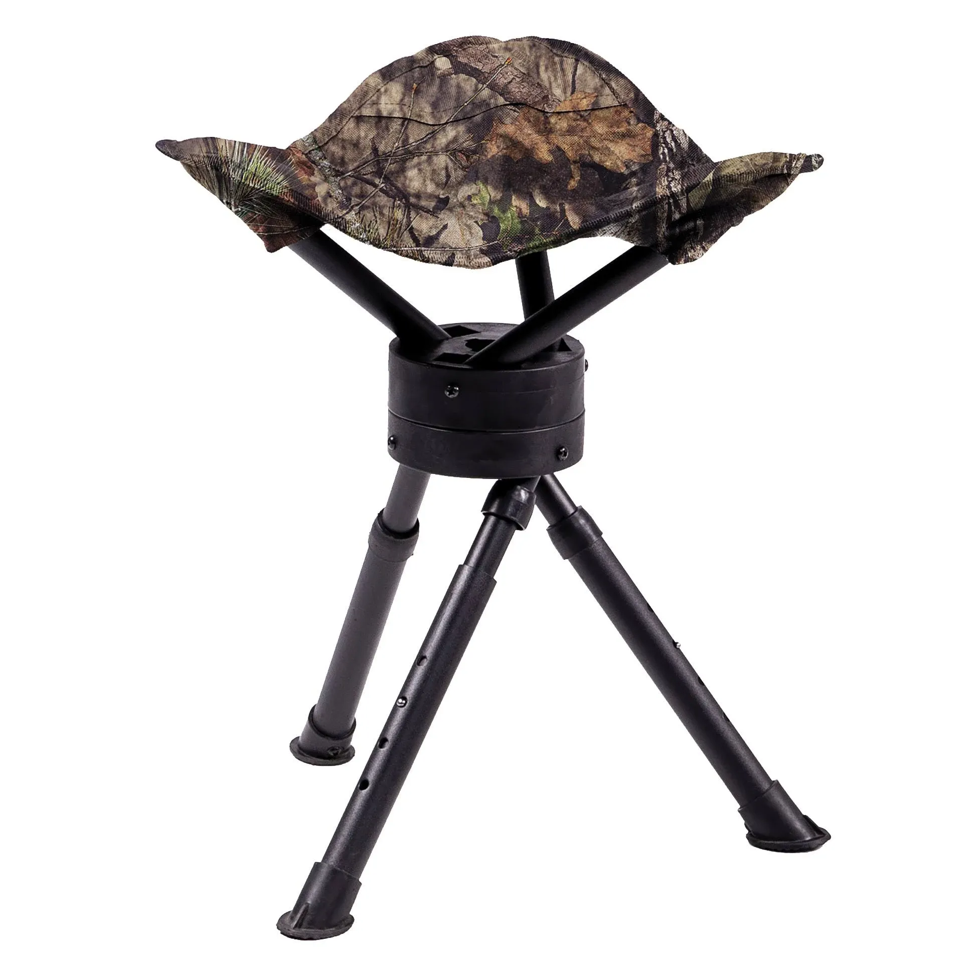 Portable Folding Design Hunting Lightweight Tripod Swivel Stool, Mossy Oak Br...