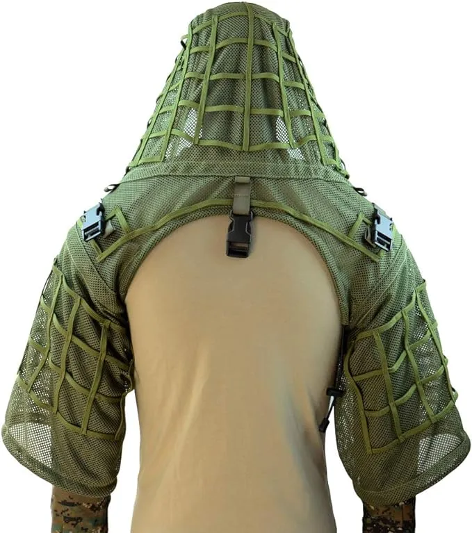 AUSCAMOTEK Ghillie Camouflage Suit Poncho