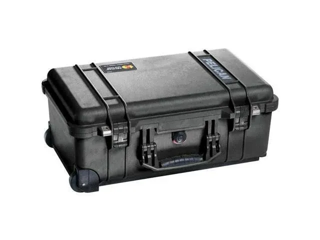 Pelican 1510TP Carry on Case with TrekPak Insert, Black