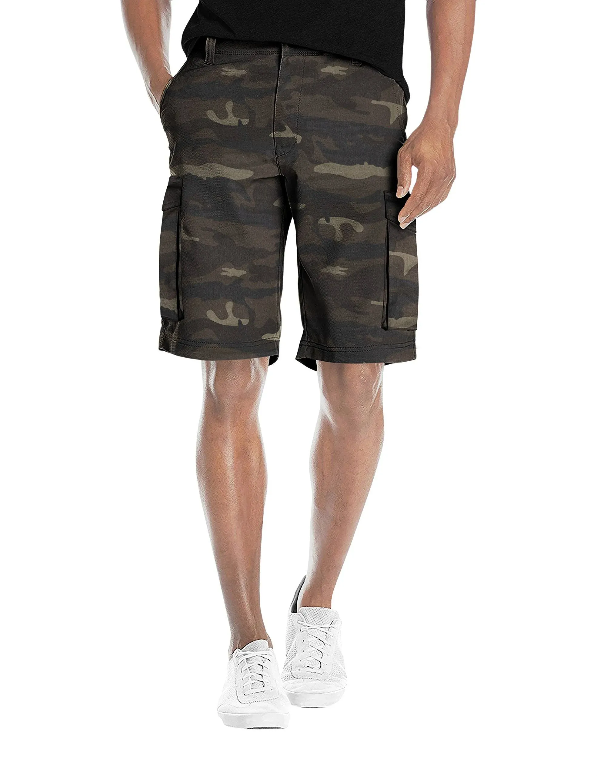 Mens Super Comfy Flex Waist Cargo Shorts