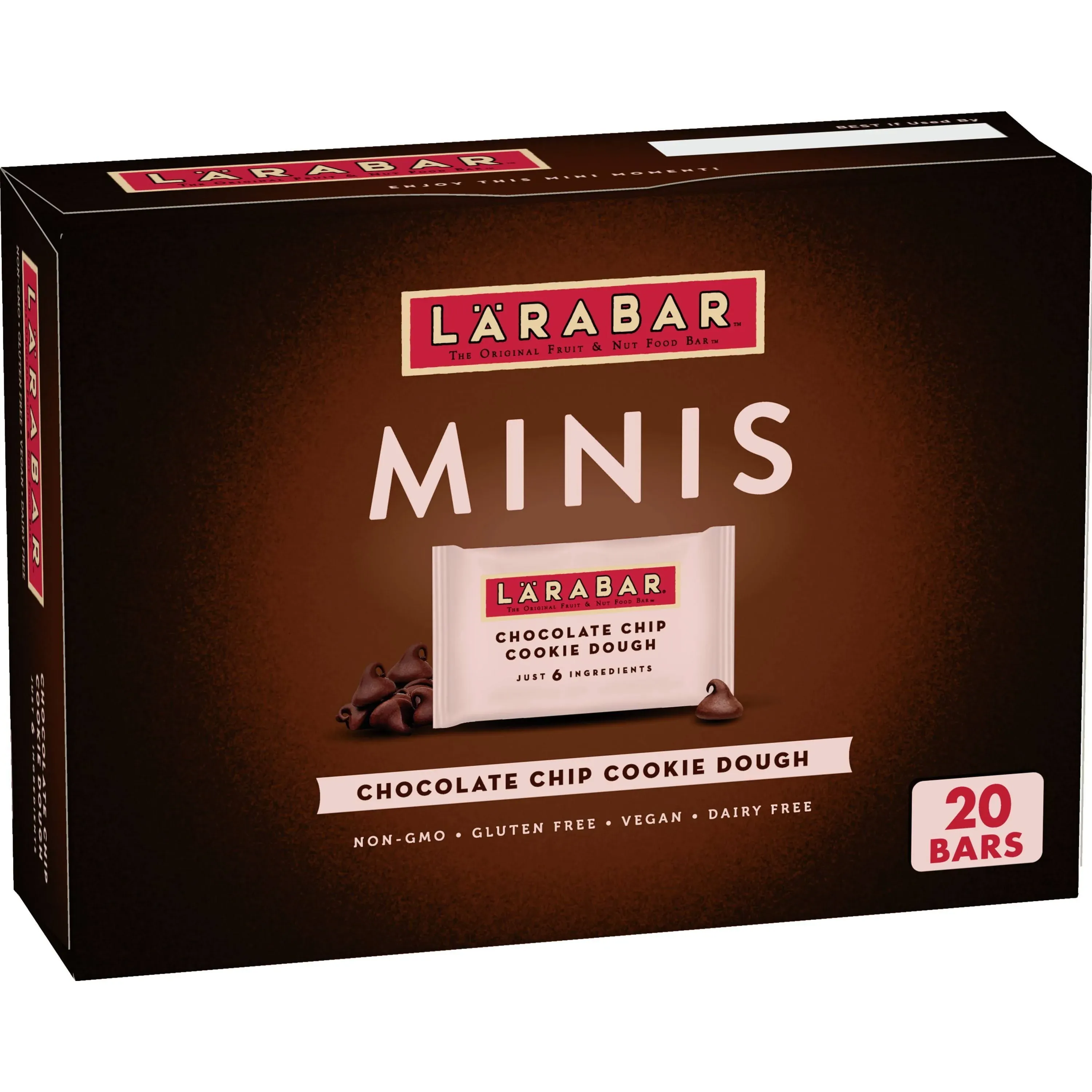 Larabar Mint Chocolate Mini Bars Gluten Free Vegan Fruit &amp; Nut Bars 20 ct