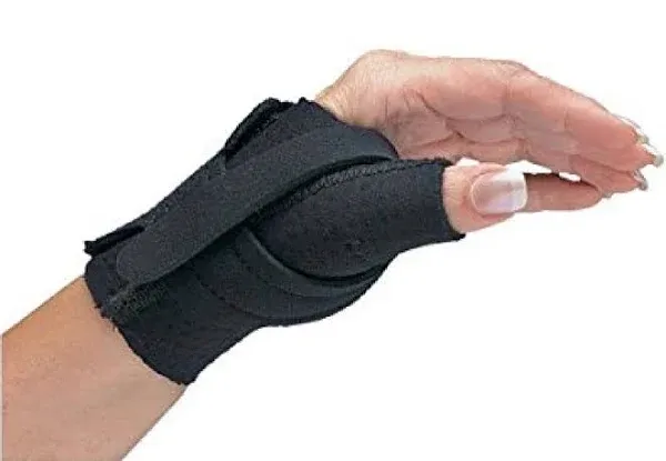 Comfort Cool Thumb CMC Restriction Splint Black / Medium / Left