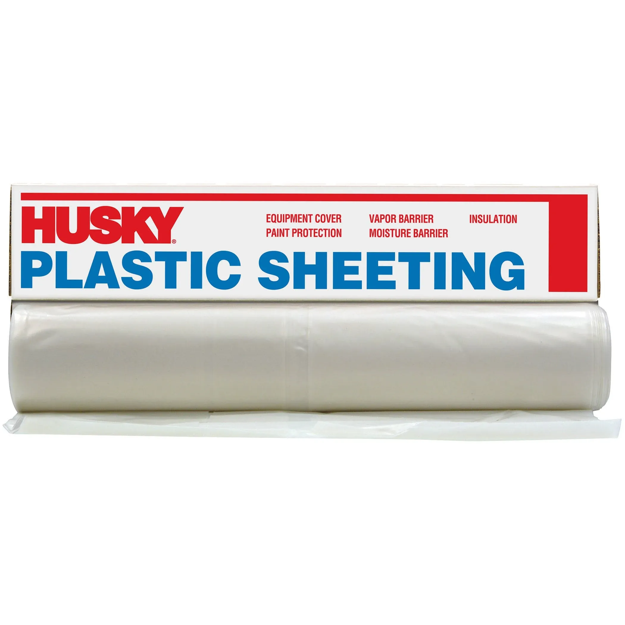 Husky Plastic Sheeting Clear 4ml 10ft x 25ft