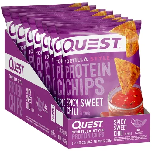 Quest Nutrition Tortilla Chip Spicy Sweet Chili, 1.1 Ounce (Pack of 12)